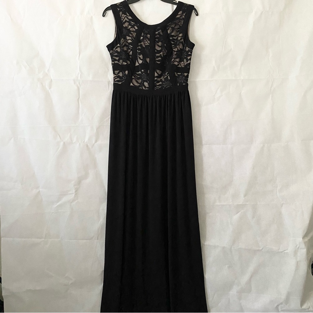 Morgan & Co Black Lace Dress Size 7/8